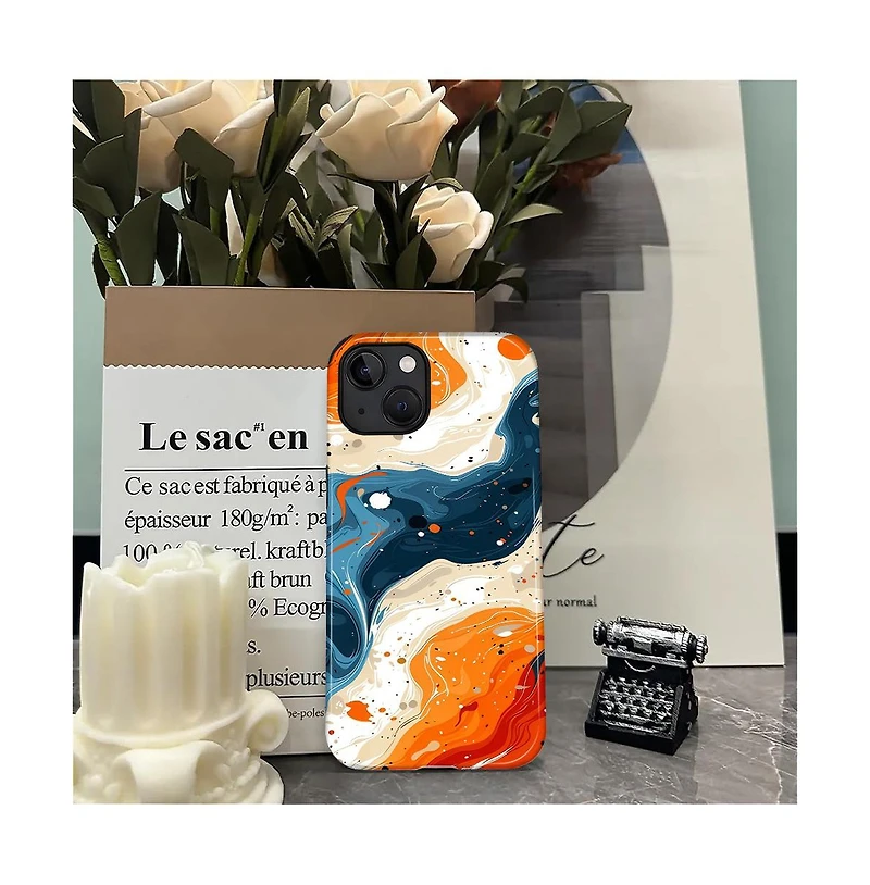 Lisen Dual-Layer Durable Anti-Slip Phone Case for Apple iPhone 15 Plus