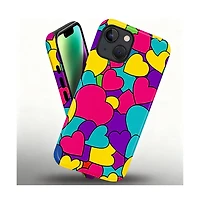 Lisen Bold Heart Pop 2-Layer Durable Phone Case Compatible with Apple iPhone 17 Pro Max