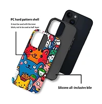Lisen Happy Cat Friends 2-Layer Phone Case Compatible with Apple iPhone Air
