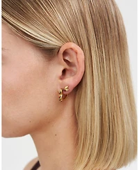Fable England Orla Blackberry Stud Earrings in Gold
