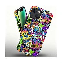 Lisen Phone Case Compatible with Apple iPhone, 2-Layer Durable, Cute Pop Riot