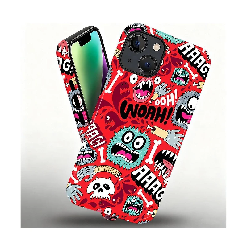 Lisen Monster Panic Dual-Layer Phone Case Compatible with Apple iPhone Air