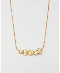 Fable England Eve Floral Choker Necklace in Gold