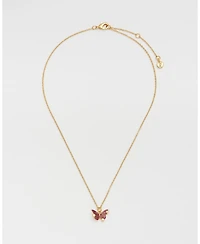 Fable England Hera Butterfly Necklace in Gold
