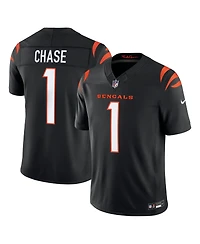 Nike Men's Ja'Marr Chase Black Cincinnati Bengals Vapor F.u.s.e. Stitched Limited Jersey
