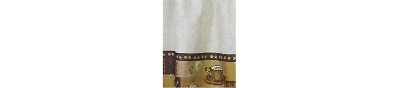 GoodGram Coffee Complete Kitchen Curtain Tier and Swag Set - 58 in. W x 36 L