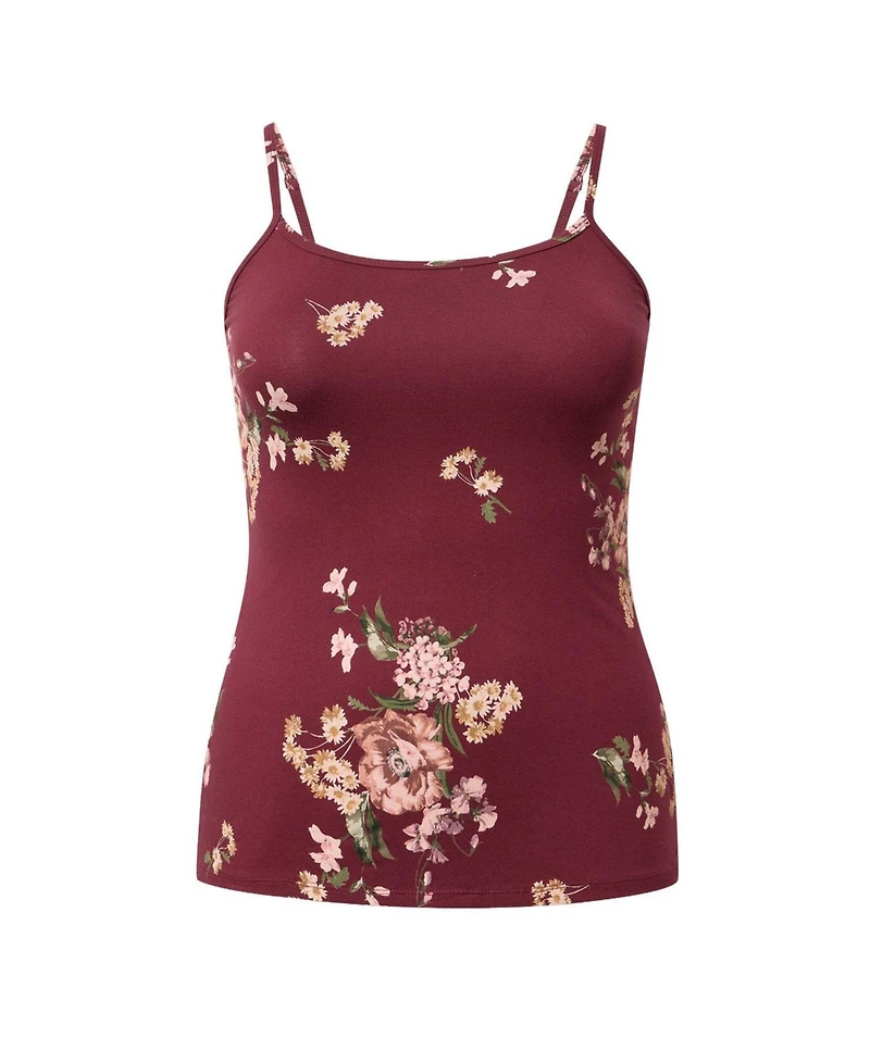 Torrid Plus Foxy Floral-Print Scoop Neck Camisole