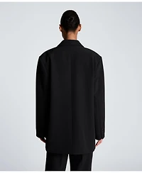Kenneth Cole Women's Luxe Stretch Twill Two-Button Boyfriend Blazer
