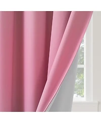 Blackout Grommet Taylor Ombre Curtains Pair, Blue, 52"x63"