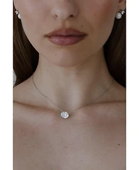 Untamed Petals Halo Crystal Pendant