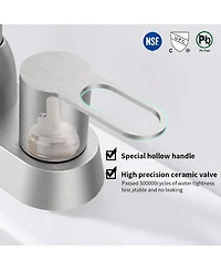 Phying 2 Handles Bathroom Sink Faucet Brushed Nickel Centerset Rv Bathroom Faucet