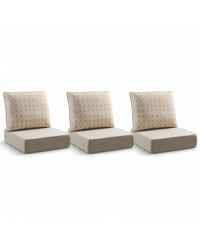 Pocassy 6" Thicker Outdoor Chair Cushion Set