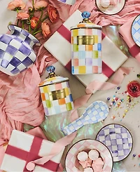 MacKenzie-Childs Confetti Check Small Canister
