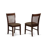 East West Furniture OXNO5-mah-c 5 Pc Kitchen Table set