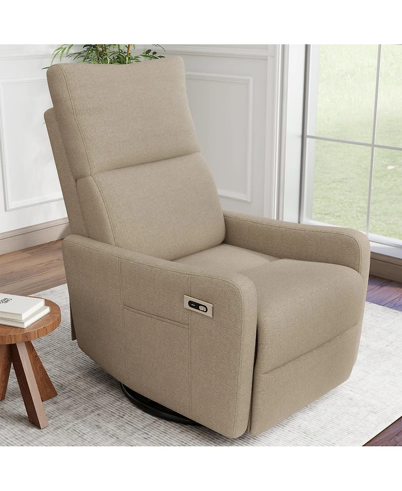 Streamdale Furniture Power Swivel Rocker Recliner Chair for Living Room and Nursery