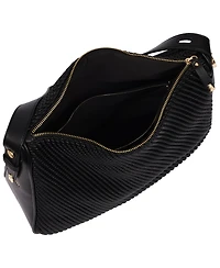 Jason Wu Haywood Double Zip Hobo Bag with 3D Rope Pleated Detail