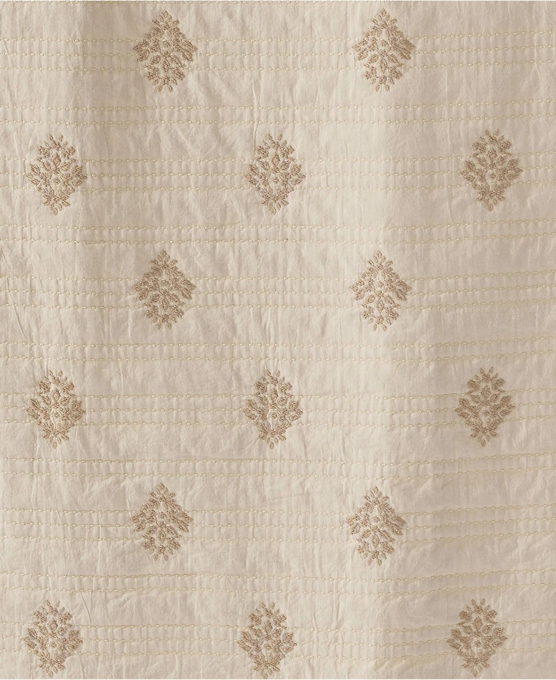 Lands' End Embroidered Matelasse Bed Coverlet