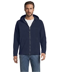 Lands' End Men's Anyweather RainDefense Full Zip Fleece Hoodie