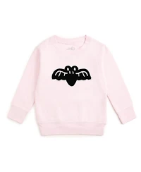 Sweet Wink Little Girls 5-8 Bat Patch Halloween Sweatshirt
