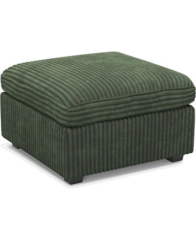 HomeRoots Corduroy Storage Ottoman
