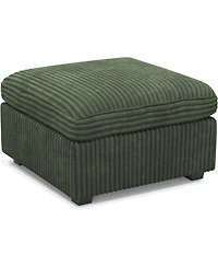HomeRoots Corduroy Storage Ottoman