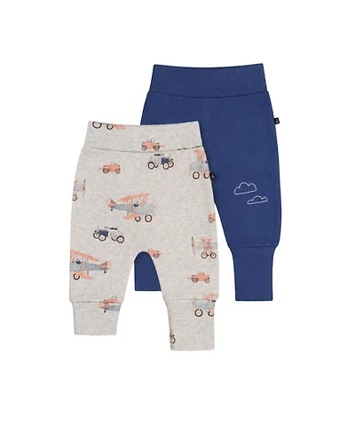 Deux par Baby Boys' Evolutive Folded Cuffs Pants, 2-Pack