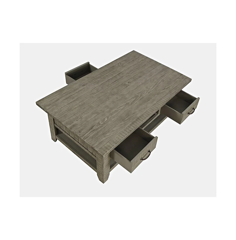 Jofran Rustic Farmhouse Solid Wood 50" Coffee Table