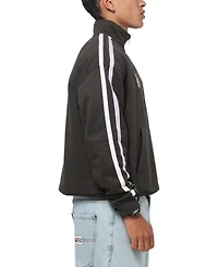 Carre Men's Footie Oversized Contrast-Stripe Quarter-Zip Sweatshirt