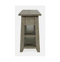 Jofran Rustic Farmhouse Solid Wood 50" Sofa Table with Drawers and Two Shelves