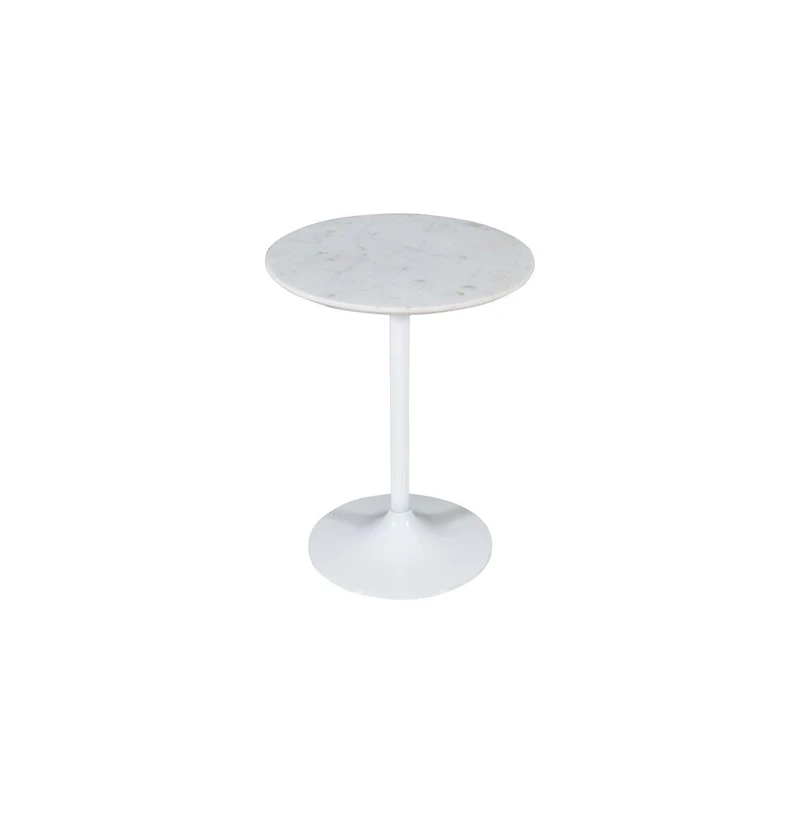 Jofran Camille Solid Marble and Iron Modern Luxury Accent Tables (Set of 2