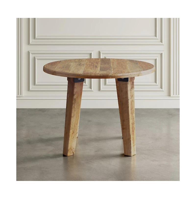Jofran Solid Wood 42" Square Counter Height Dining Table, Distressed Wood