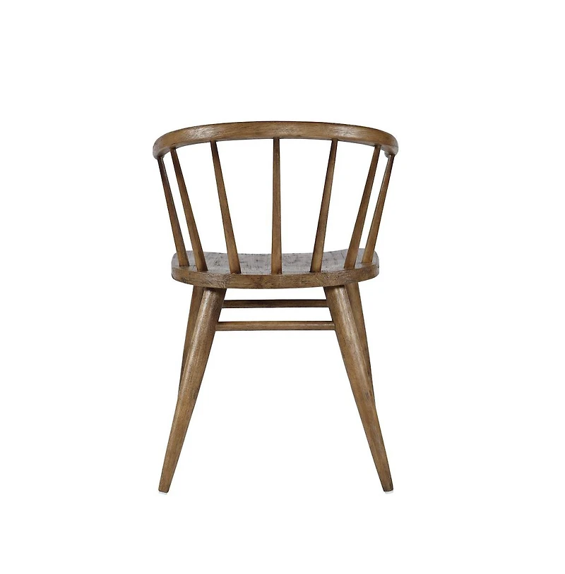 Jofran Fitz Traditional Solid Wood Curved Back Spindle Dining Chair (Set of 2)