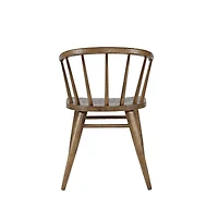 Jofran Fitz Traditional Solid Wood Curved Back Spindle Dining Chair (Set of 2)