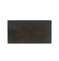 Jofran Modern Contemporary 50" Coffee Table with Storage Shelf and Hidden Casters