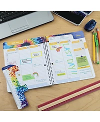 Danrong Middle High School Student Planner Weekly Monthly Academic Matrix With Ruler Bookmark Stickers Study Resource Pages