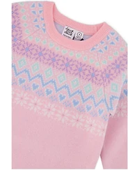 Deux par Deux Toddler Girls' 2T-5T Apres-Ski Fair Isle Knit Dress