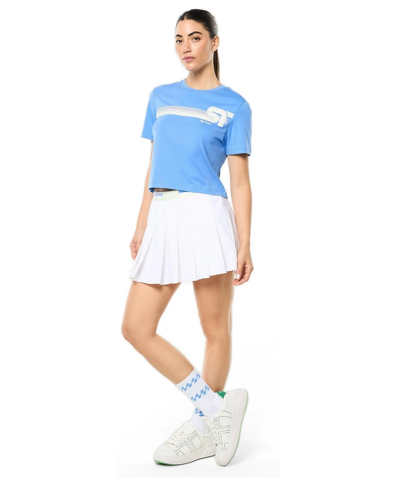 Sergio Tacchini Women's Corsa Cropped Crewneck T-Shirt