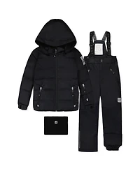 Deux par Toddler Boys' 2T-5T Play Hooded Cordura Jacket and Pants, 2-Piece Set