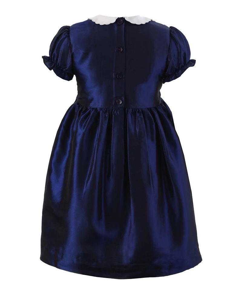 Rachel Riley Girls' (2T -10 ) Taffeta Smocked Dress