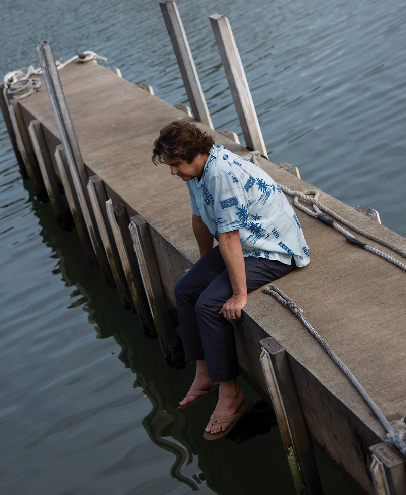Quiksilver Waterman Men's Island Time Short-Sleeve Shirt