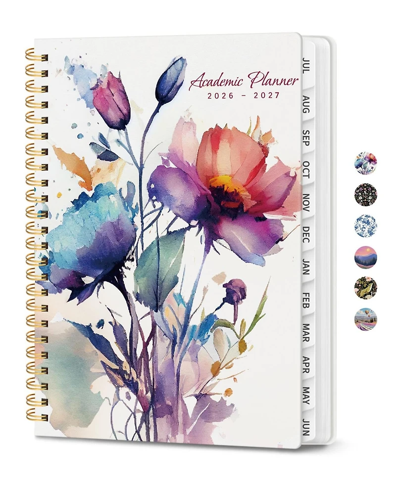 Danrong Academic Planner Monthly Weekly Year Hardcover Organizer For School Office Home