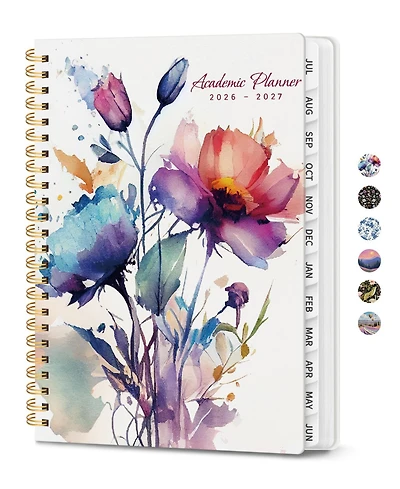 Danrong Academic Planner Monthly Weekly Year Hardcover Organizer For School Office Home