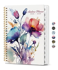 Danrong Academic Planner Monthly Weekly Year Hardcover Organizer For School Office Home