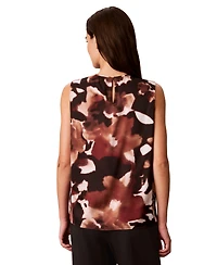 Calvin Klein Women's Sleeveless Crewneck Floral-Print Tank