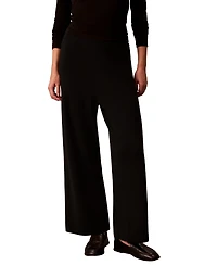 Calvin Klein Women's Pull-On High-Rise Wide-Leg Sweater Pants