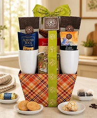 Beyond the Bow Gifts Coffee Bean Tea Leaf Coffehouse Classics Gift Basket, 9-Pieces