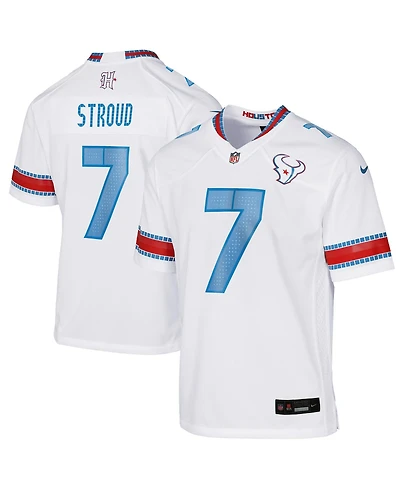 Nike Big Boys and Girls C.j. Stroud White Houston Texans 2026 Rivalries Collection Game Jersey