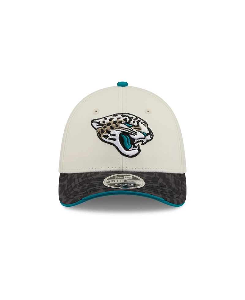 New Era Men's Cream/Black Jacksonville Jaguars 2026 Rivalries Collection 39THIRTY Flex Hat