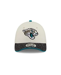 New Era Men's Cream/Black Jacksonville Jaguars 2026 Rivalries Collection 39THIRTY Flex Hat