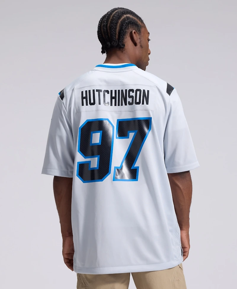 Nike Men's Aidan Hutchinson Silver Detroit Lions 2026 Rivalries Collection Game Jersey